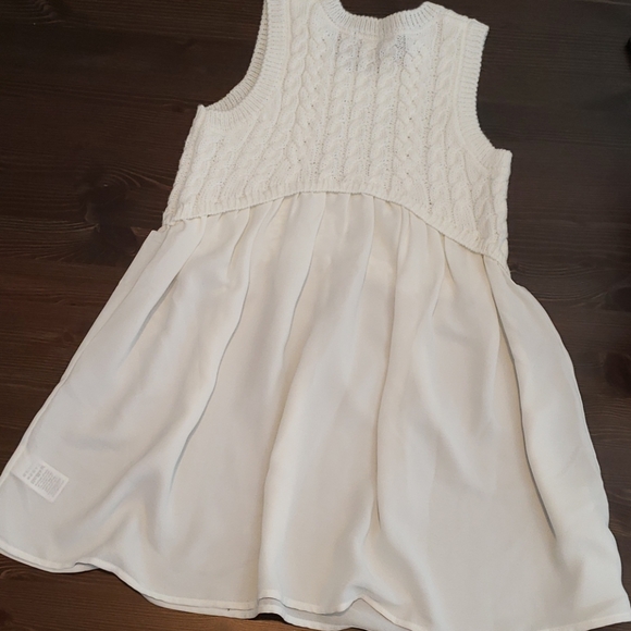 Ellamoss girls off white sweater dress - Picture 3 of 5